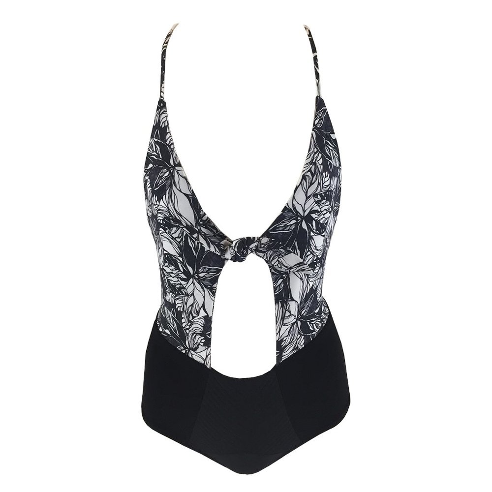 Beach Riot Leah One Piece in Black